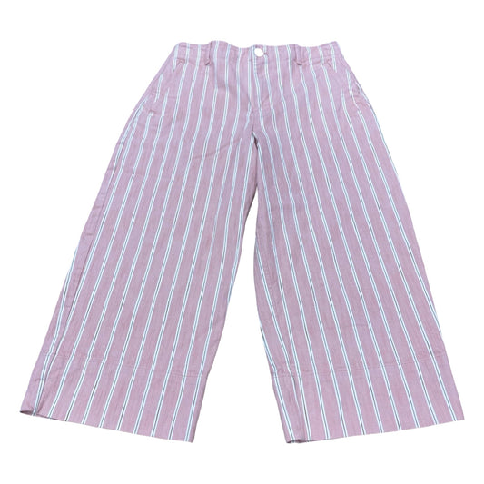Pants Wide Leg By Banana Republic In Striped Pattern, Size:6P