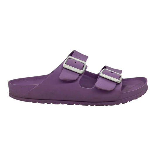 Sandals Flats By Birkenstock In Purple, Size:8