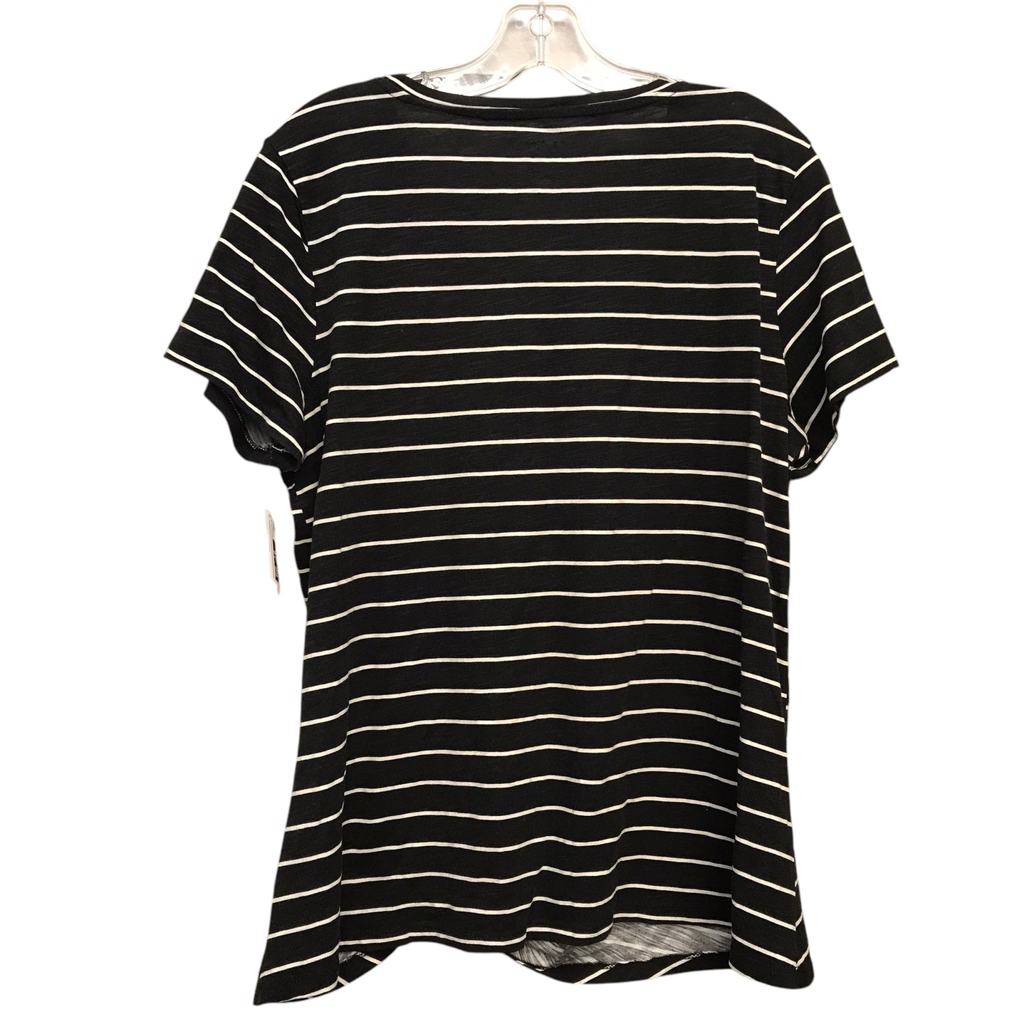 Top Ss Basic By Maurices In Striped Pattern, Size:1X