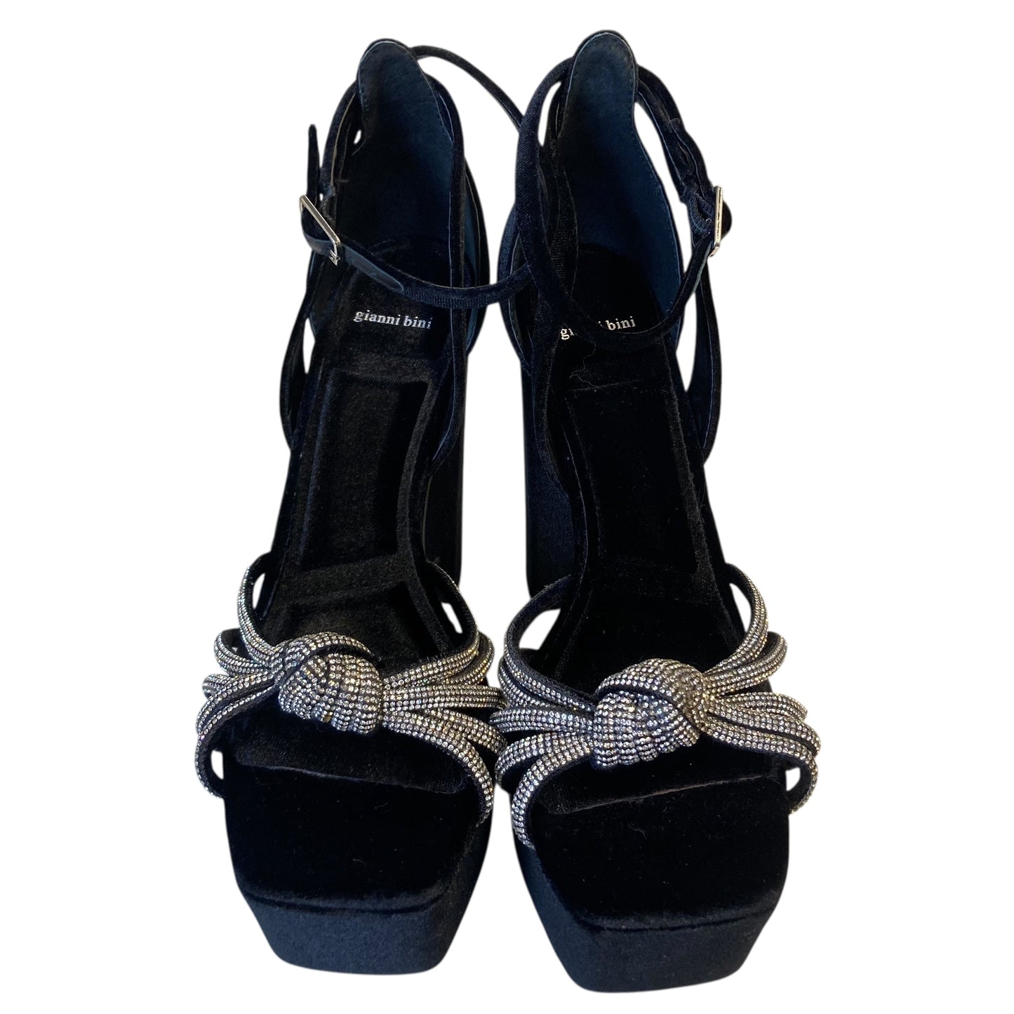 Shoes Heels Block By Gianni Bini In Black, Size:9