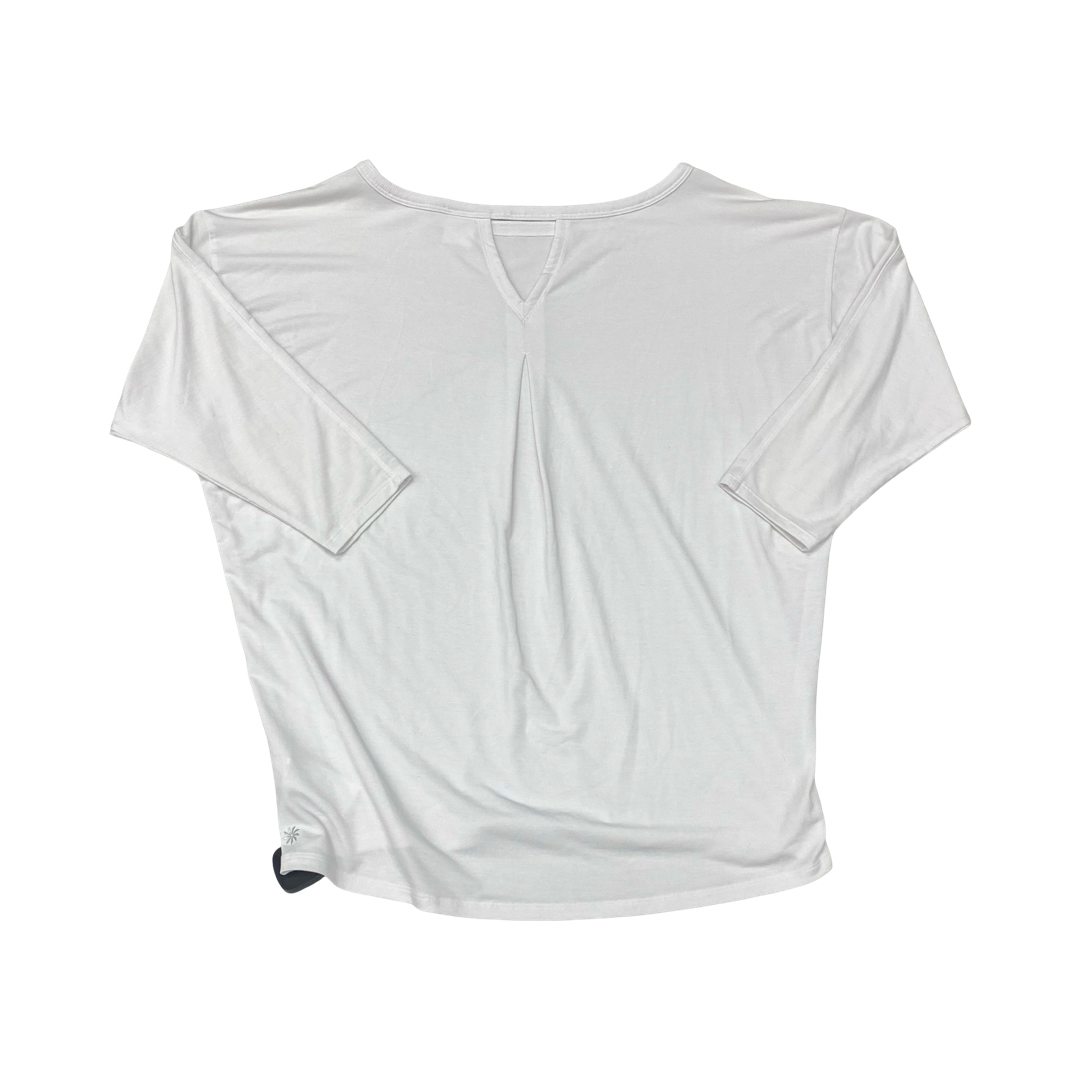 Athletic Top Ls Crewneck By Athleta In White, Size:M
