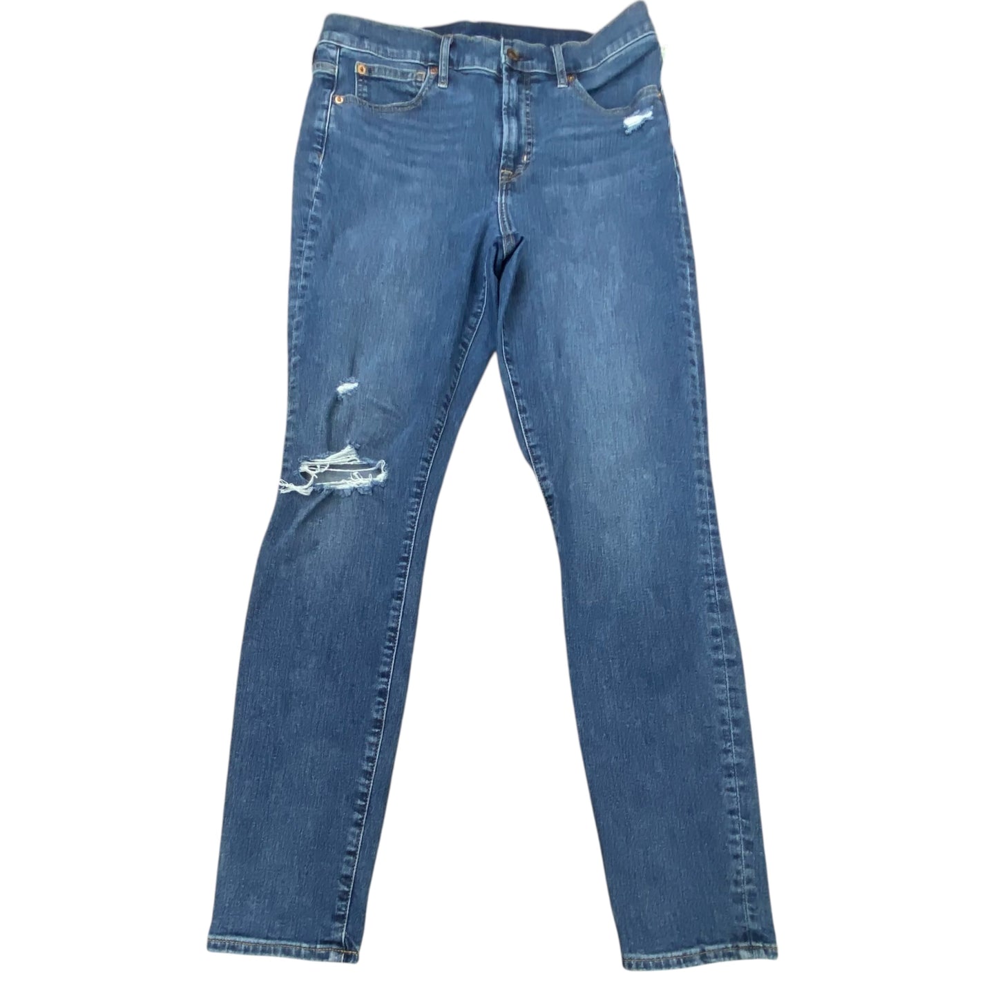 Jeans Skinny By Gap In Blue Denim, Size:12L