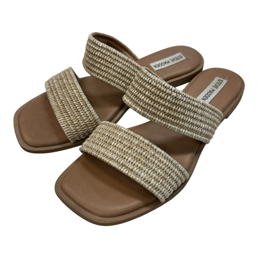 Sandals Flats By Steve Madden In Brown, Size:10