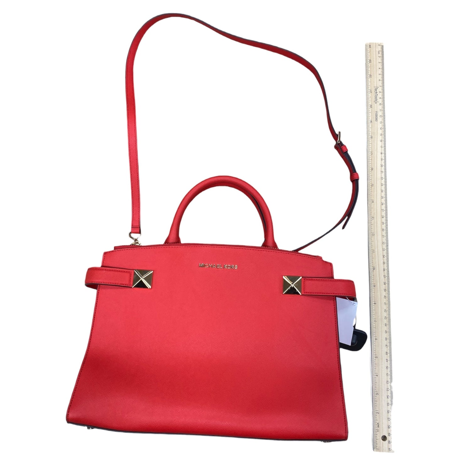 Handbag Designer By Michael Kors In Red, Size:Large