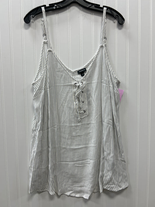 Top Sleeveless By Torrid In White, Size:2X NWT
