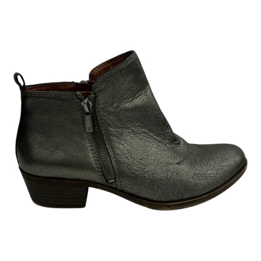 Boots Ankle Flats By Lucky Brand In Grey, Size:8