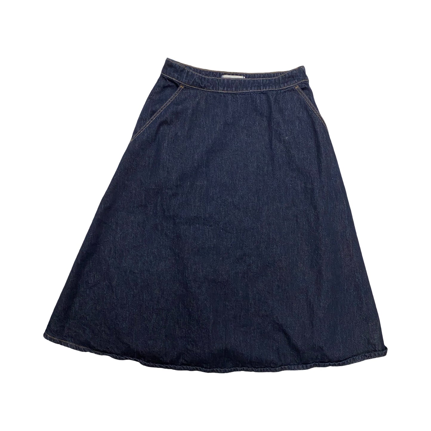 Skirt Midi By Madewell In Blue Denim, Size:6