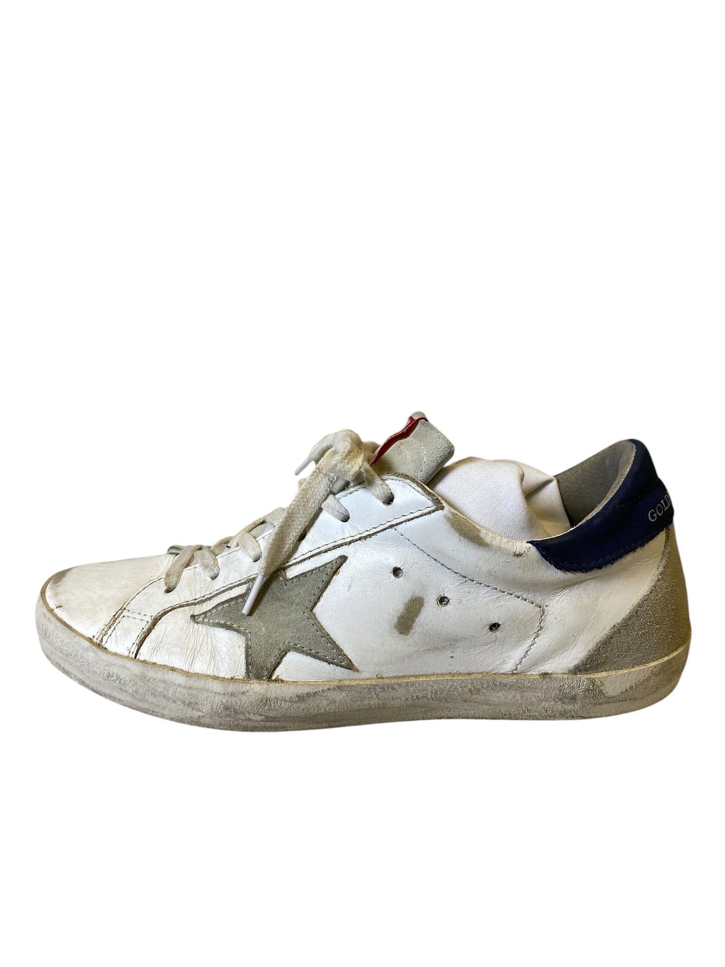 Shoes Luxury Designer By Golden Goose In White, Size: 6.5