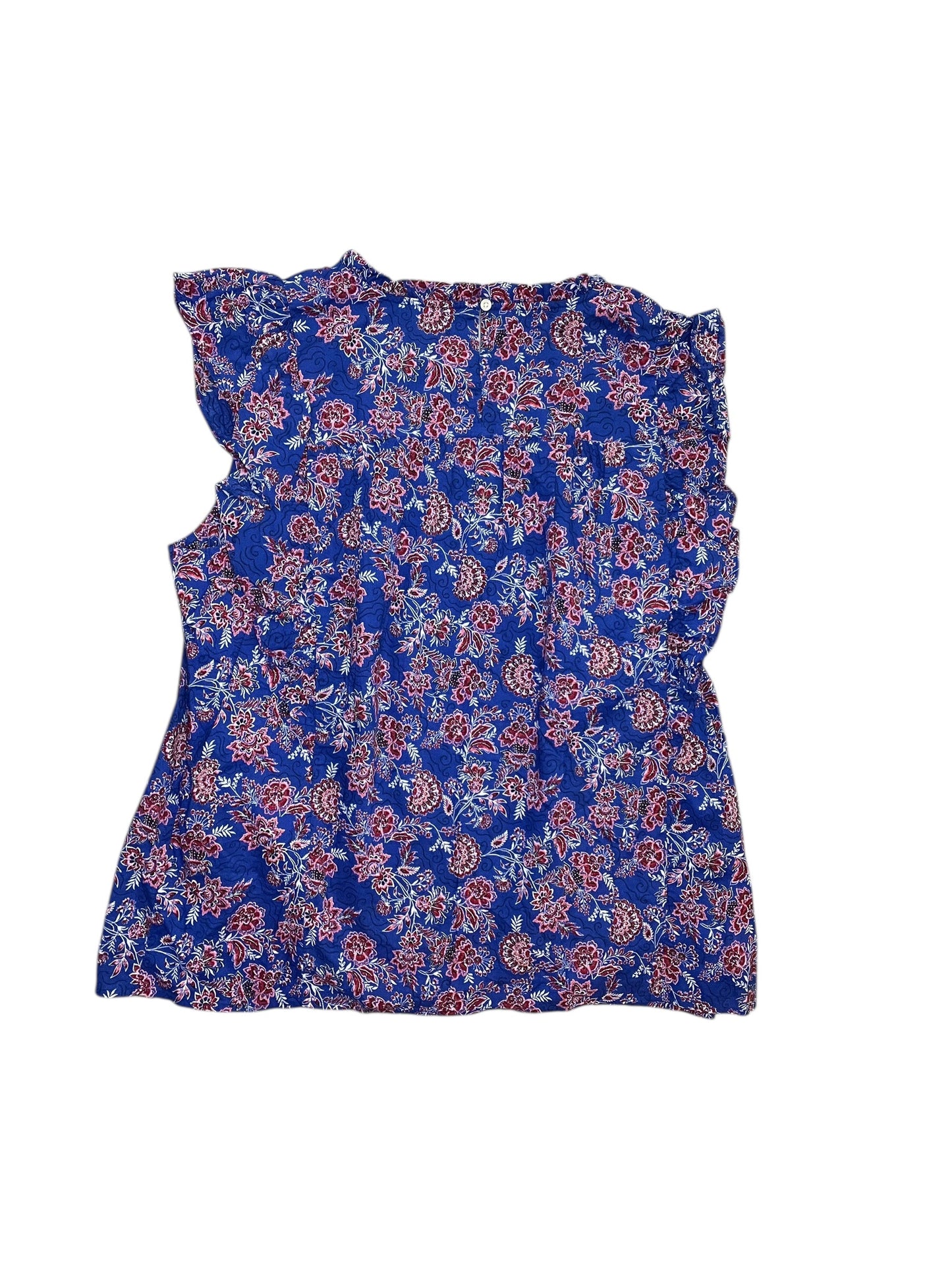 Top Sleeveless By Loft In Blue, Size:Xxl