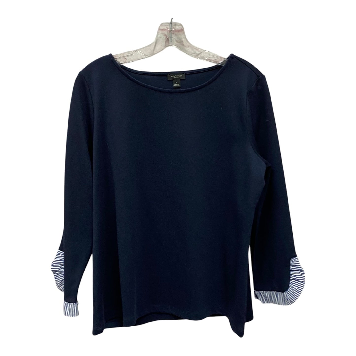 Top Ls By Ann Taylor In Blue, Size:L