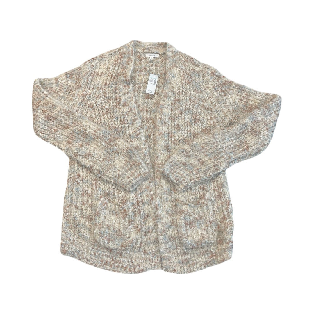 Sweater Cardigan By Maurices In Tan, Size:L