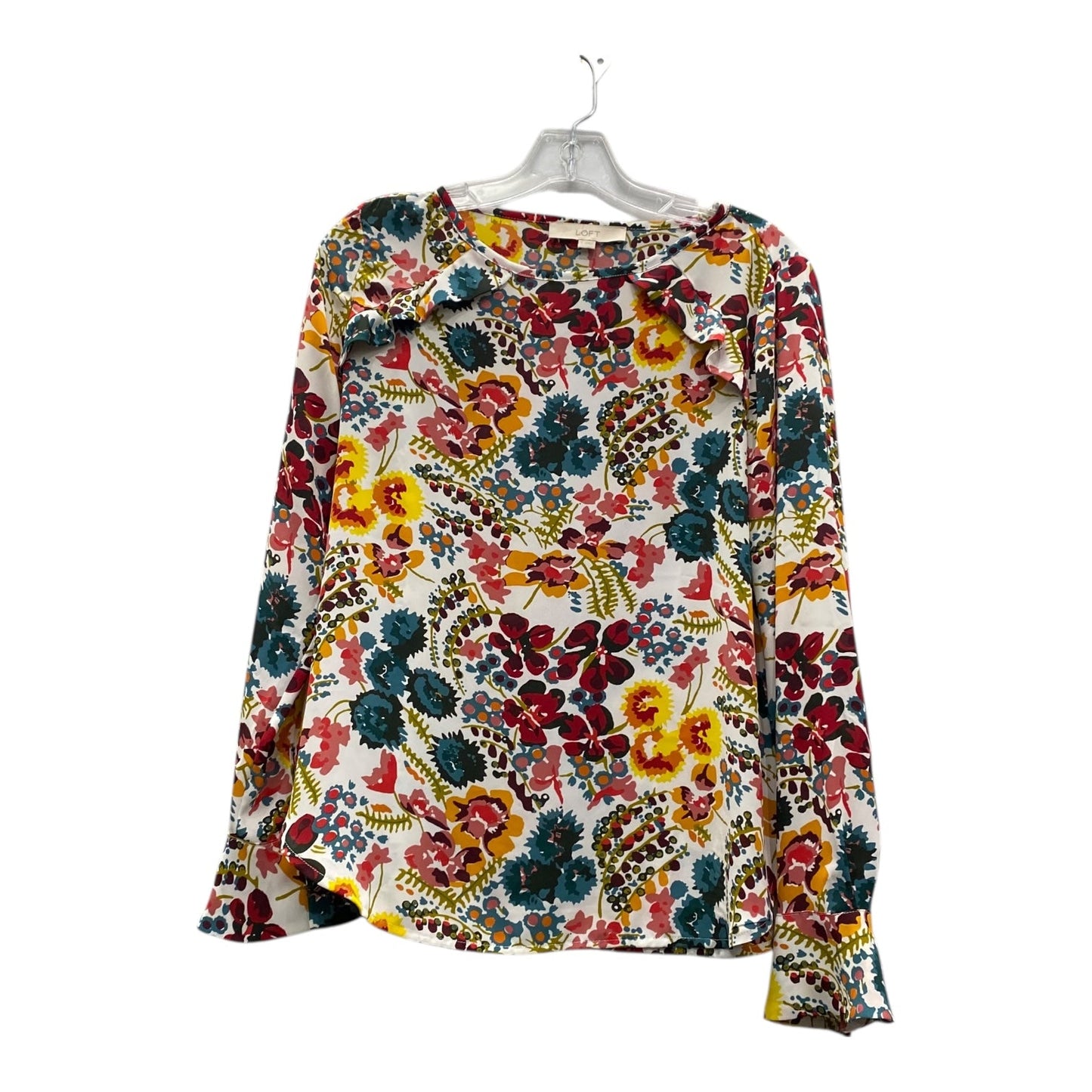 Top Ls By Loft In Pink & Red, Size:S