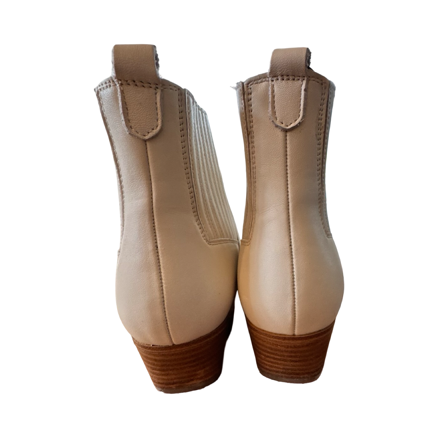 Boots Ankle Heels By Marc Fisher In White, Size:9.5