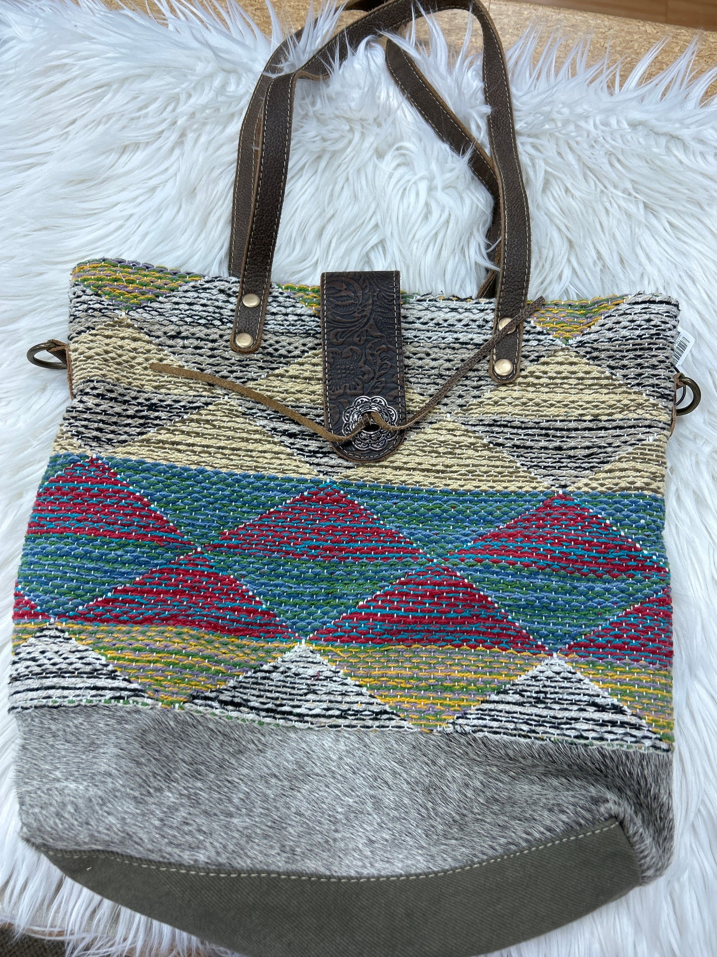 Handbag By Myra In Multi, Size:Large