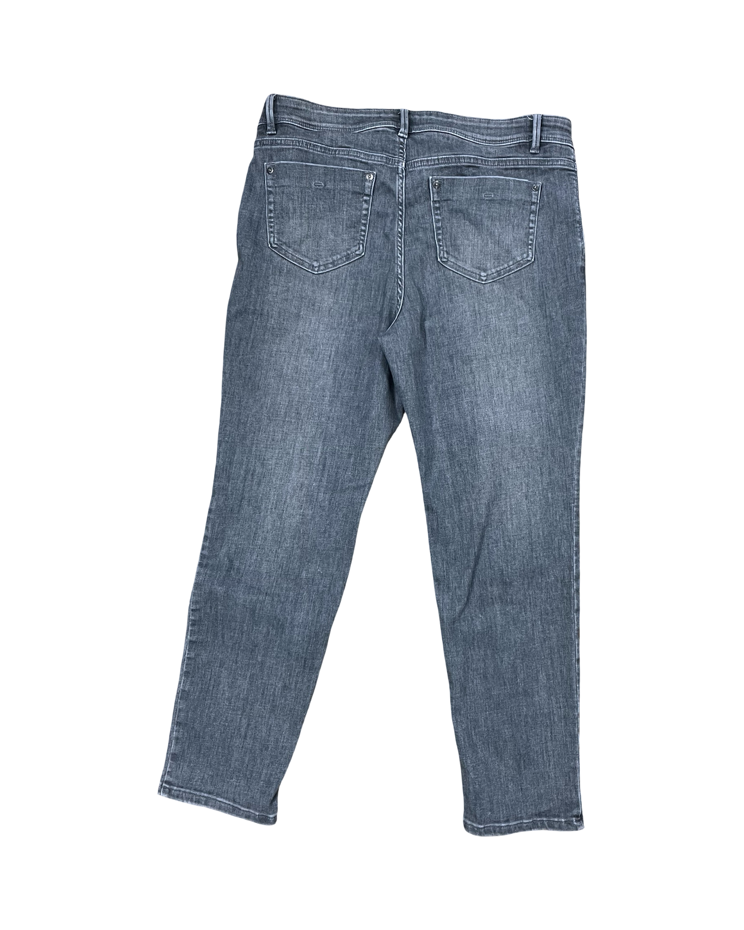 Jeans Straight By J. Jill In Grey Denim, Size:12