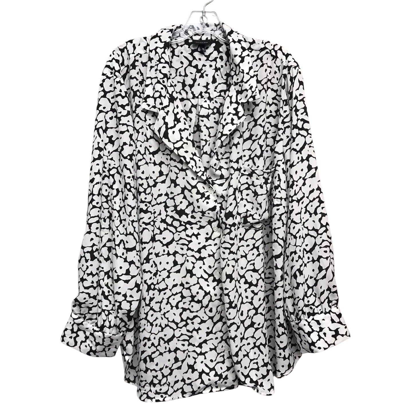 Top Ls By Who What Wear In Black & White, Size:4X