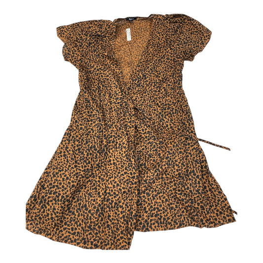 Dress Casual Midi By Madewell In Animal Print, Size:L