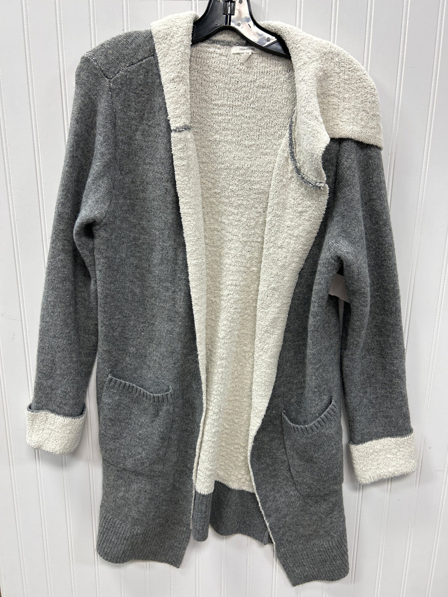 Sweater Cardigan By Maurices In Grey, Size:M