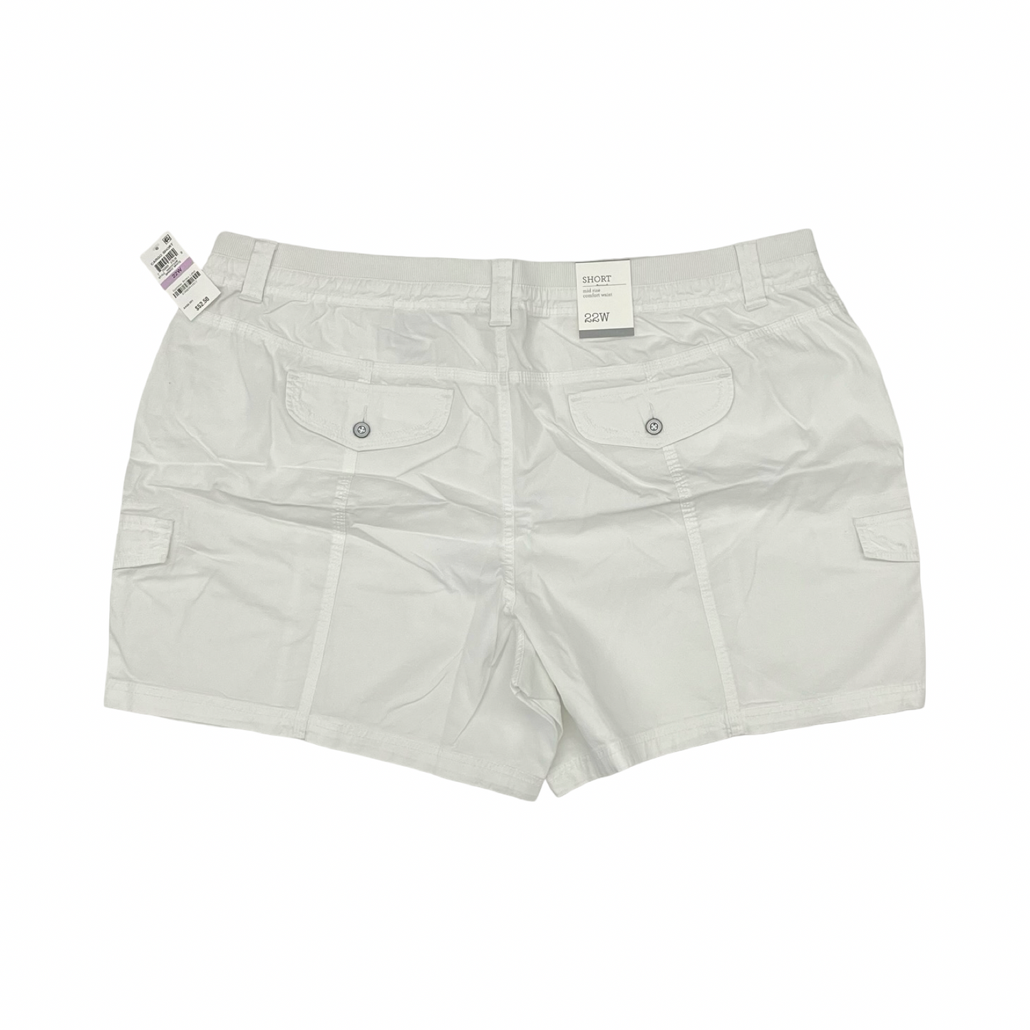 Shorts By Style And Company In White, Size:22