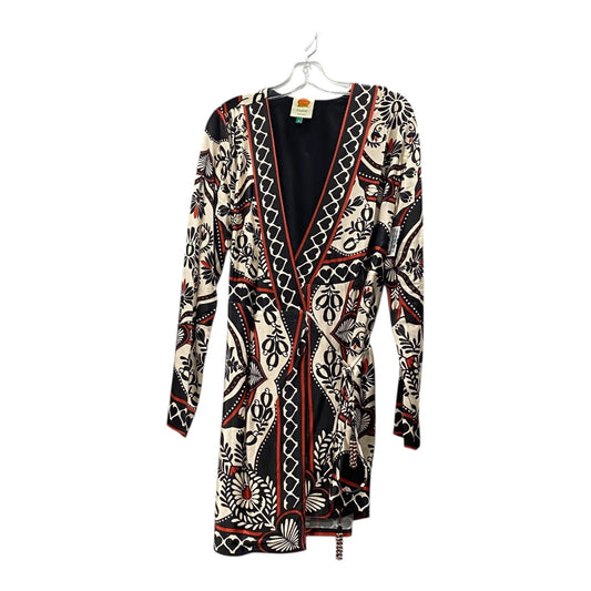 Dress Casual Short By Farm Rio In Black & Red, Size:M