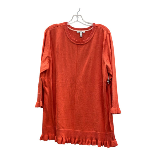 Sweater By Isaac Mizrahi Live Qvc In Orange, Size:Xl