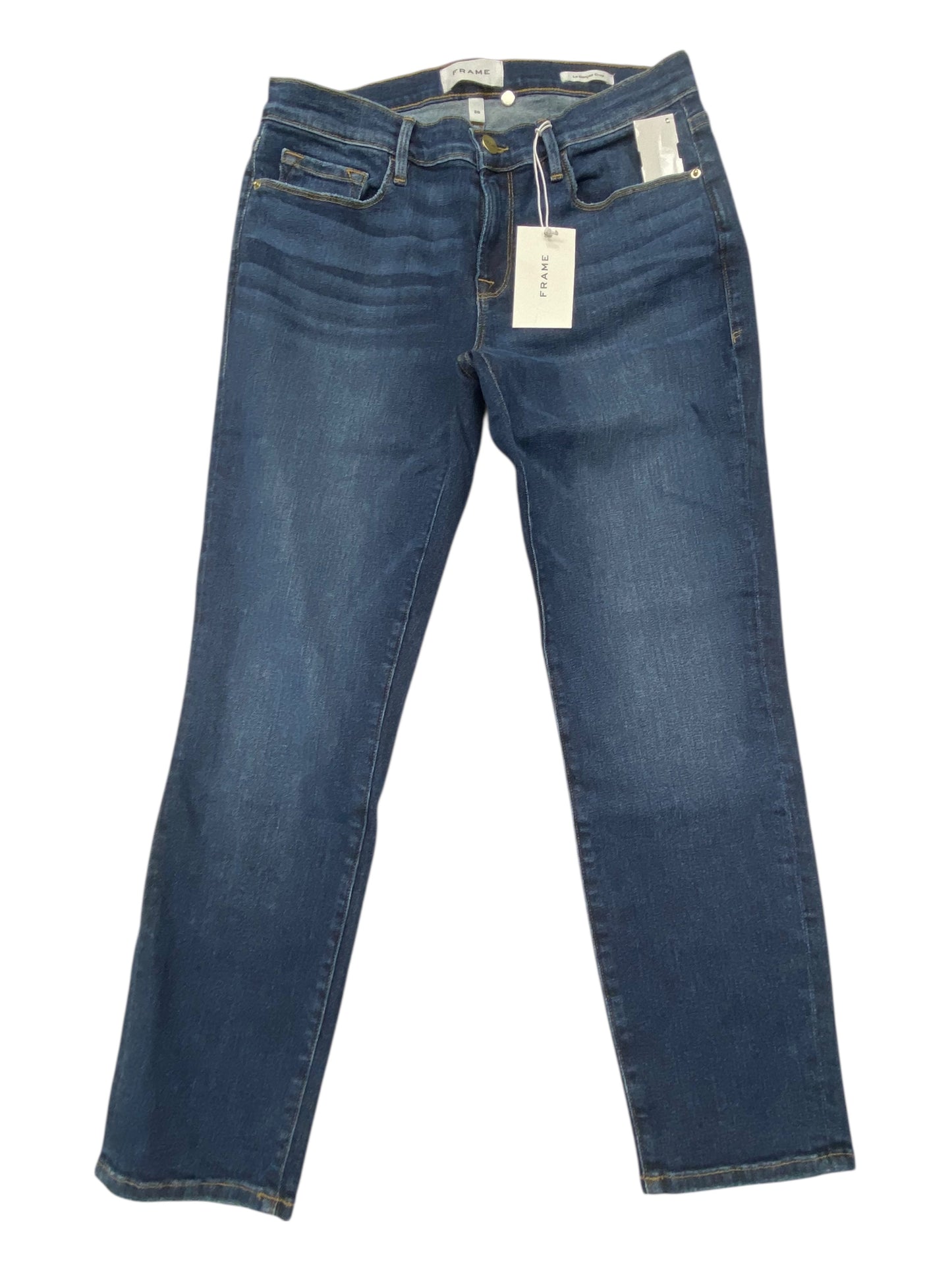 Jeans Cropped By Frame In Blue, Size:2