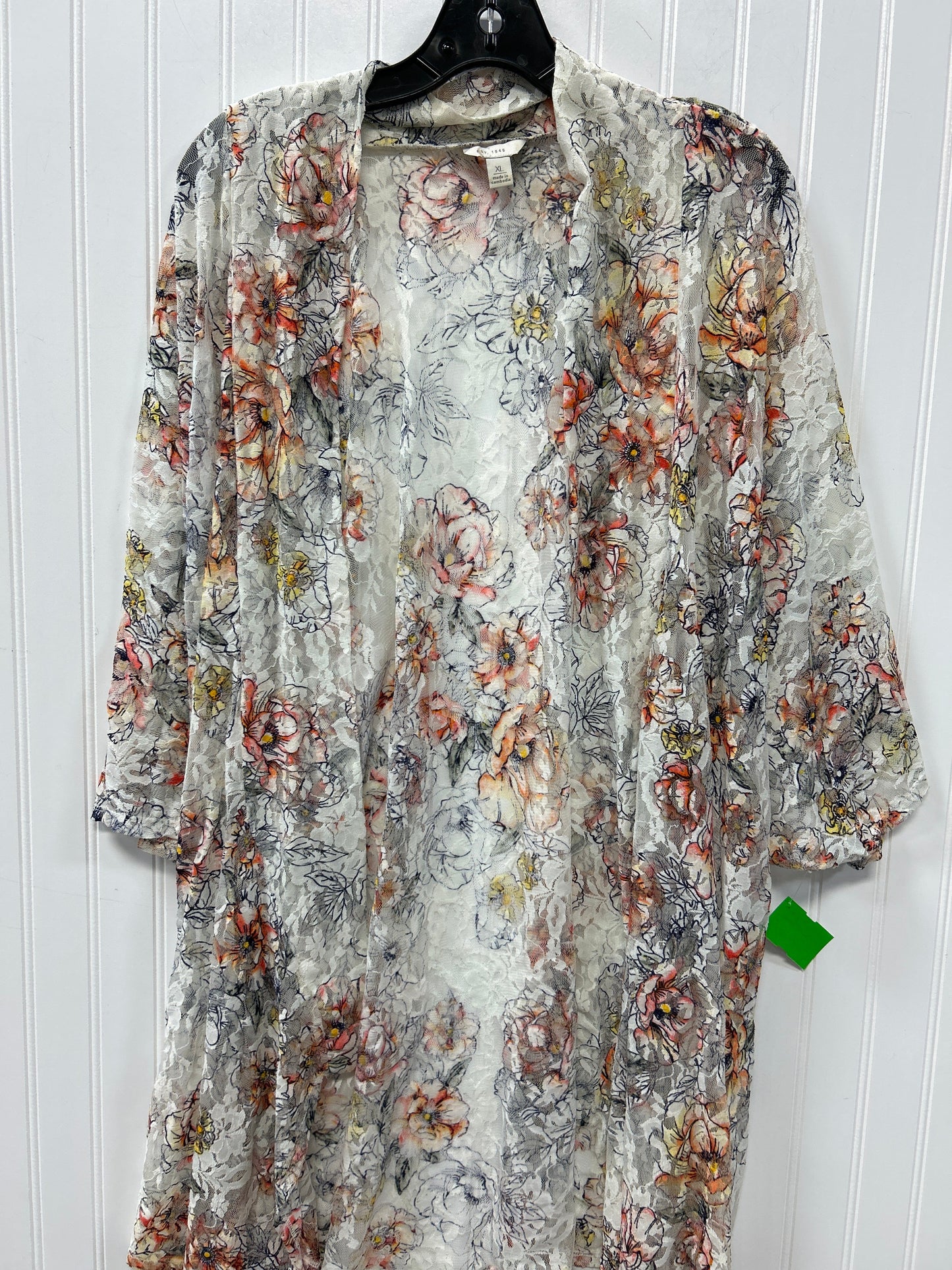 Kimono By Cmc In Floral Print, Size:Xl