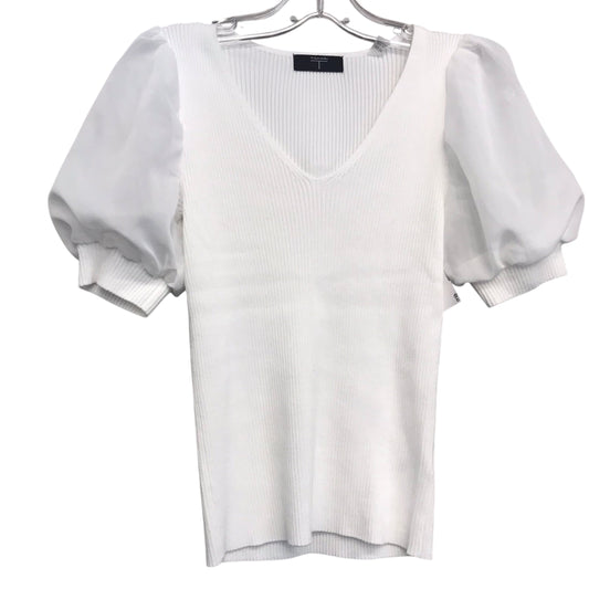 Top Ss By Tahari By Arthur Levine In White, Size:Xxs