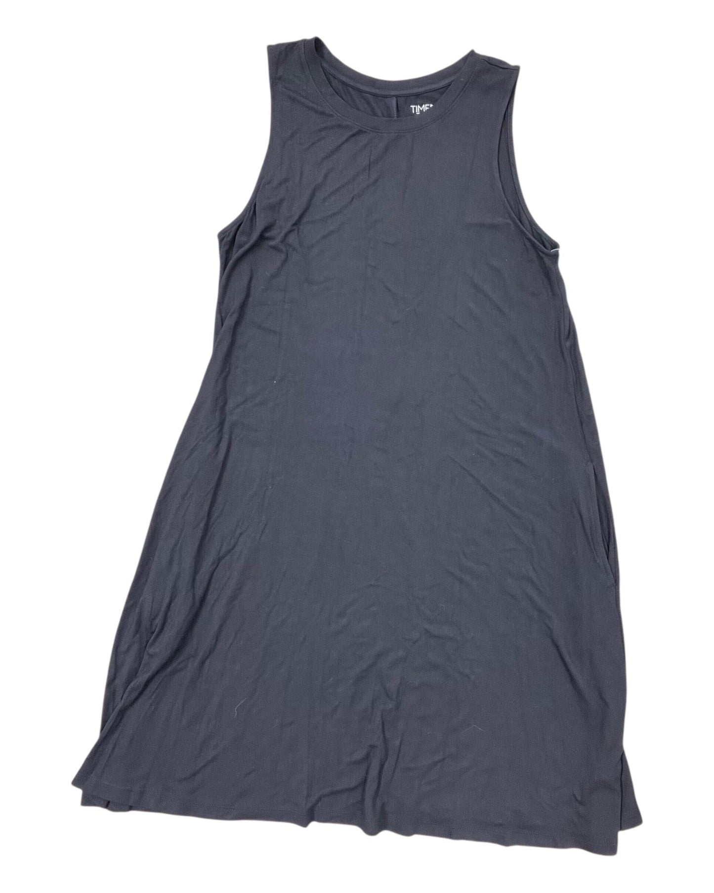 Dress Casual Midi By Time And Tru In Black, Size:L