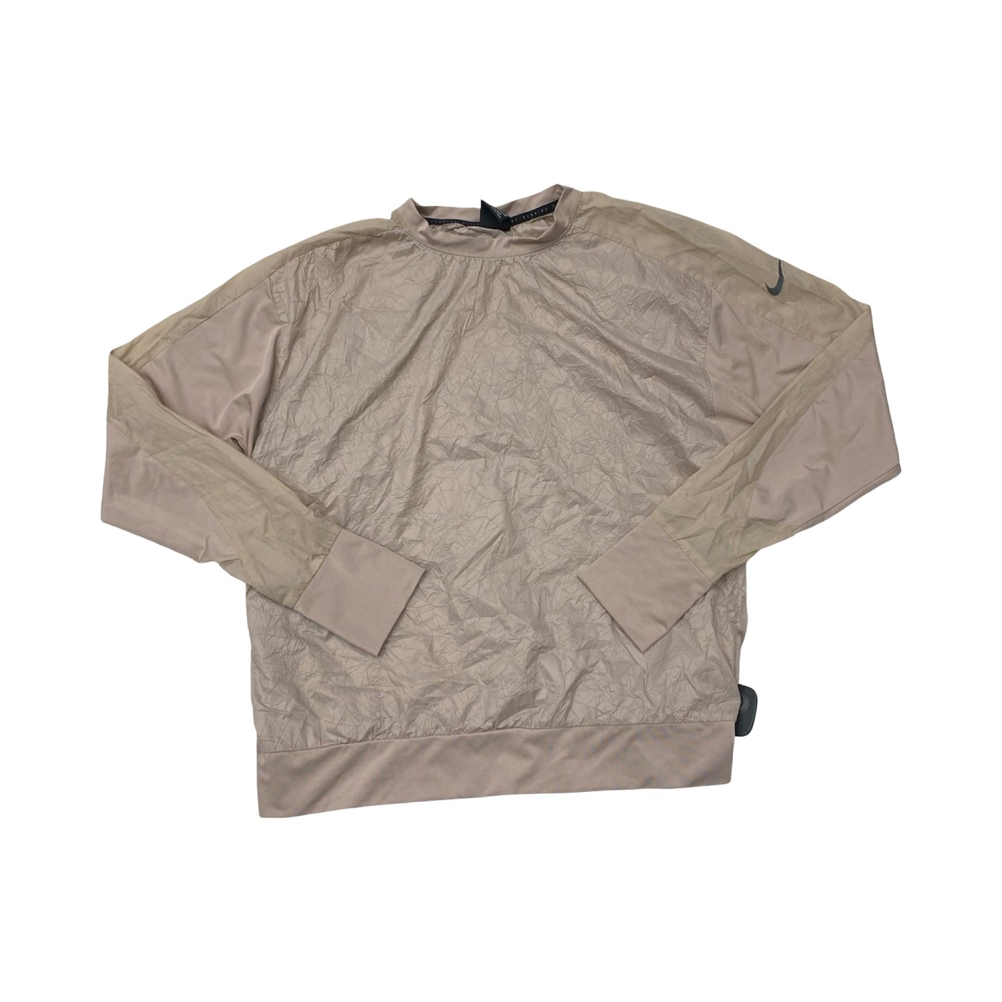 Athletic Top Ls Collar By Nike In Pink, Size:M