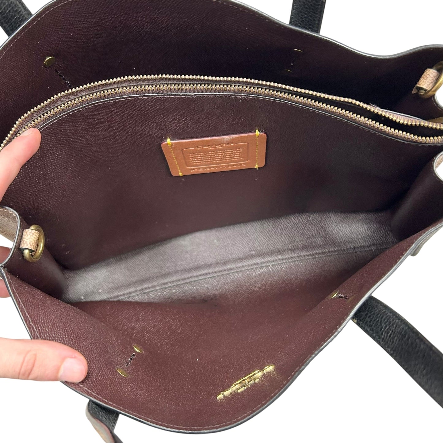 Handbag Designer By Coach, Size: Medium