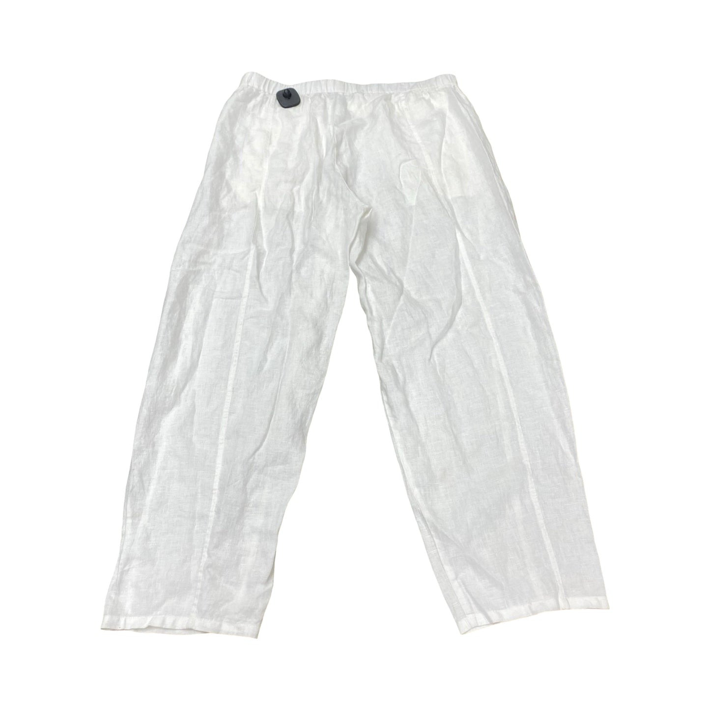 Pants Designer By Eileen Fisher In White, Size:M