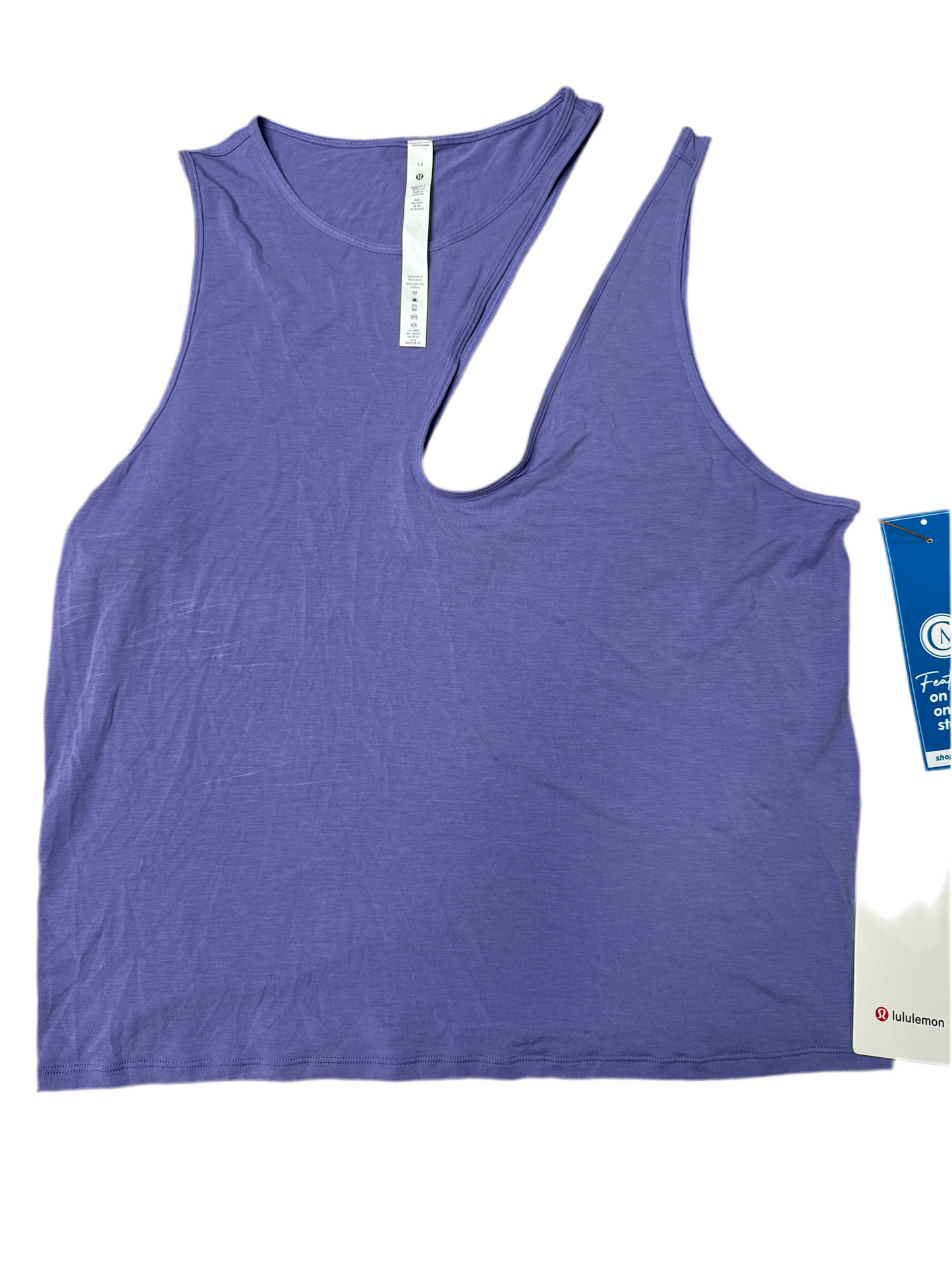 Athletic Tank Top By Lululemon In Purple, Size: L