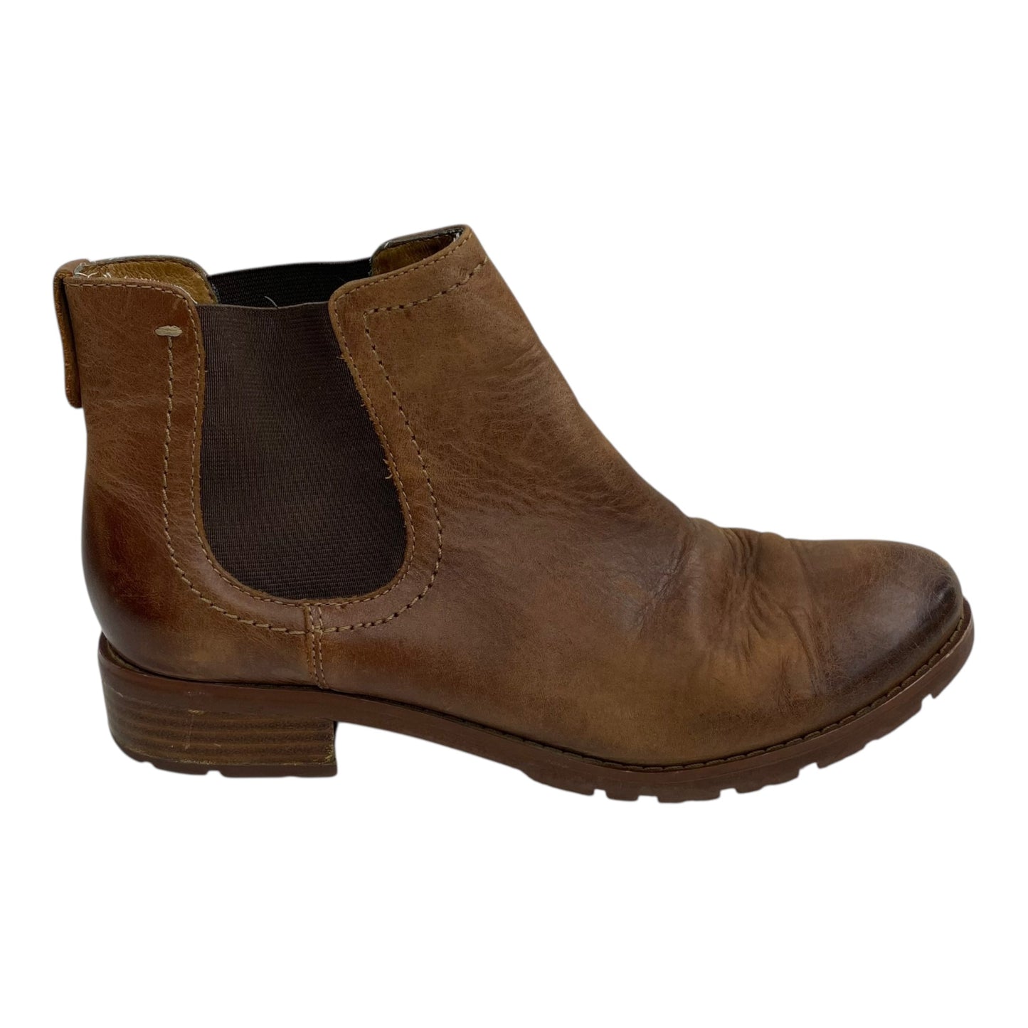 Boots Leather By Sofft In Brown, Size:9.5