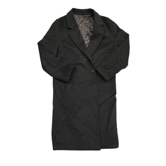 Coat Peacoat By Quince In Black, Size:L