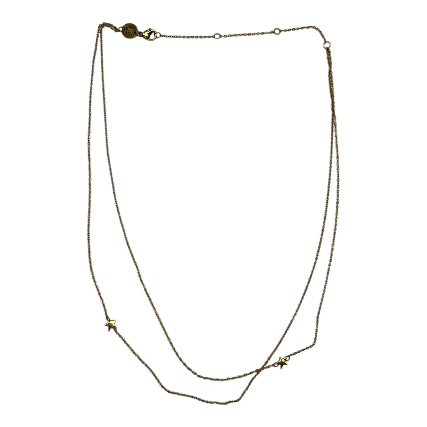 Necklace Layered By Clothes Mentor In Gold