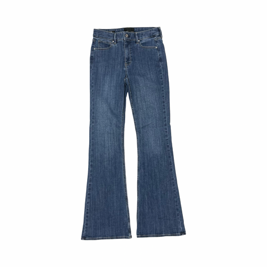 Jeans Flared By White House Black Market In Blue Denim, Size:4L