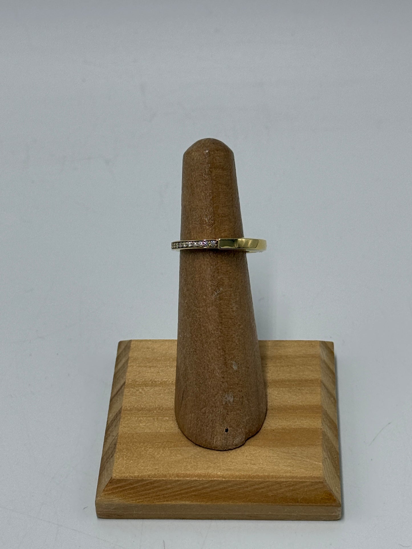 Tiffany & Company 18K & Diamond Lock Luxury Designer Ring, Size 6