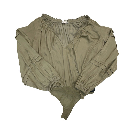 Top Ls By Free People In Green, Size:Xs