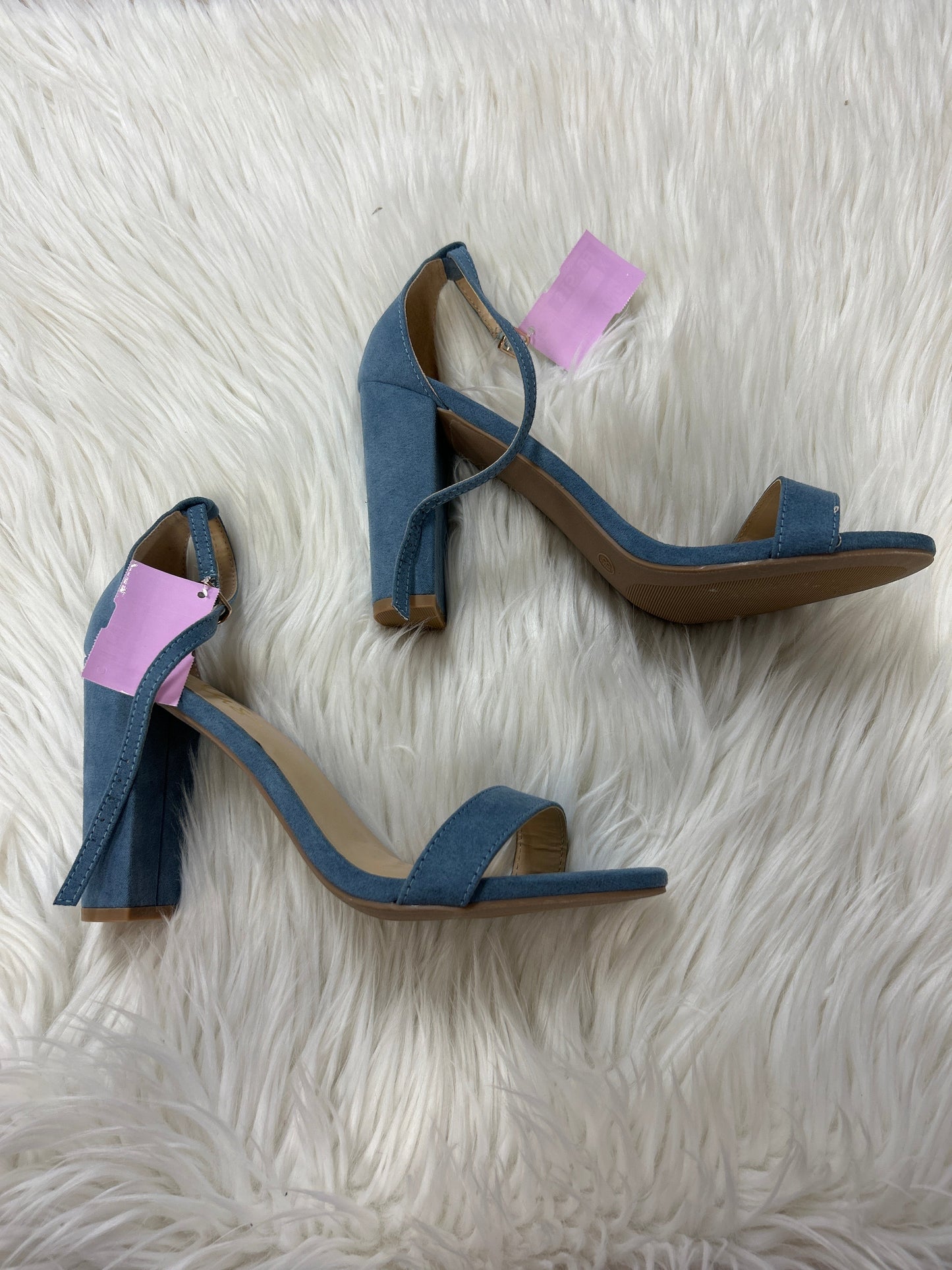 Shoes Heels Block By Lulus In Blue, Size:8.5