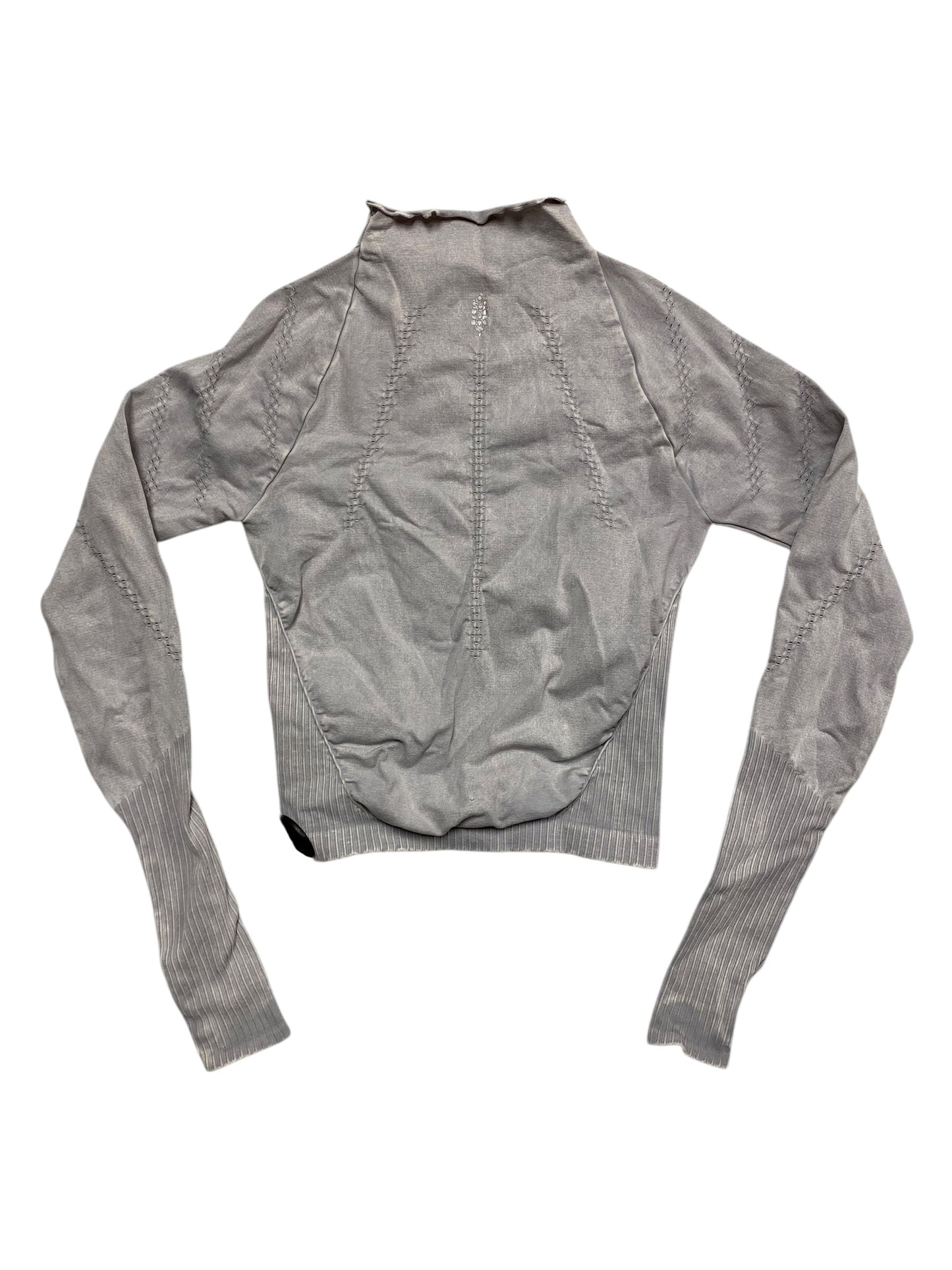 Athletic Top Ls Collar By Free People In Grey, Size:M
