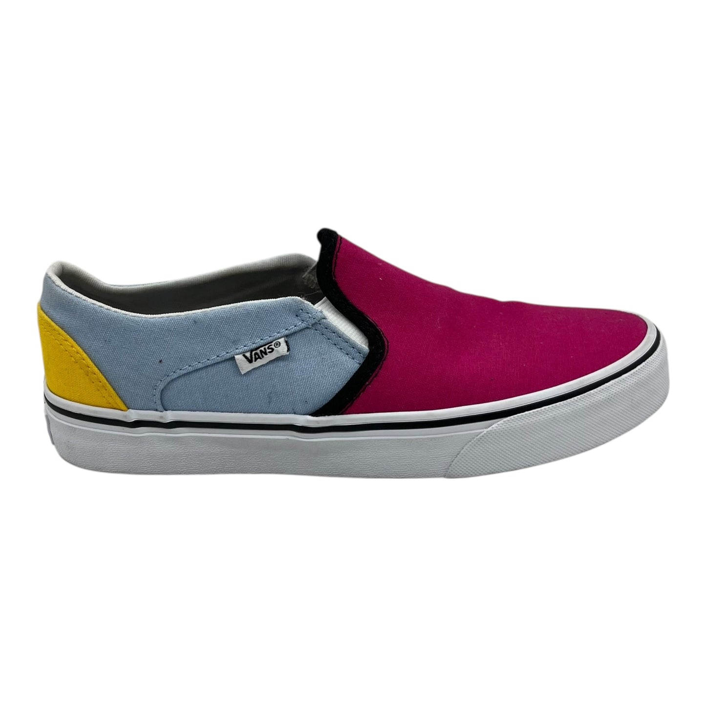 Shoes Flats By Vans In Blue & Pink, Size:8
