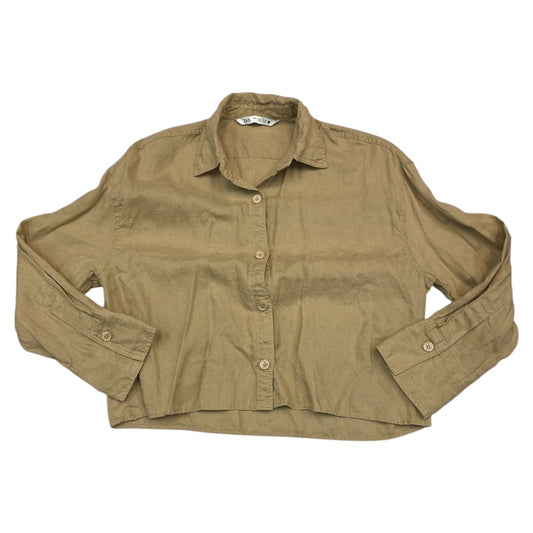 Top Ls By Zara In Tan, Size:S