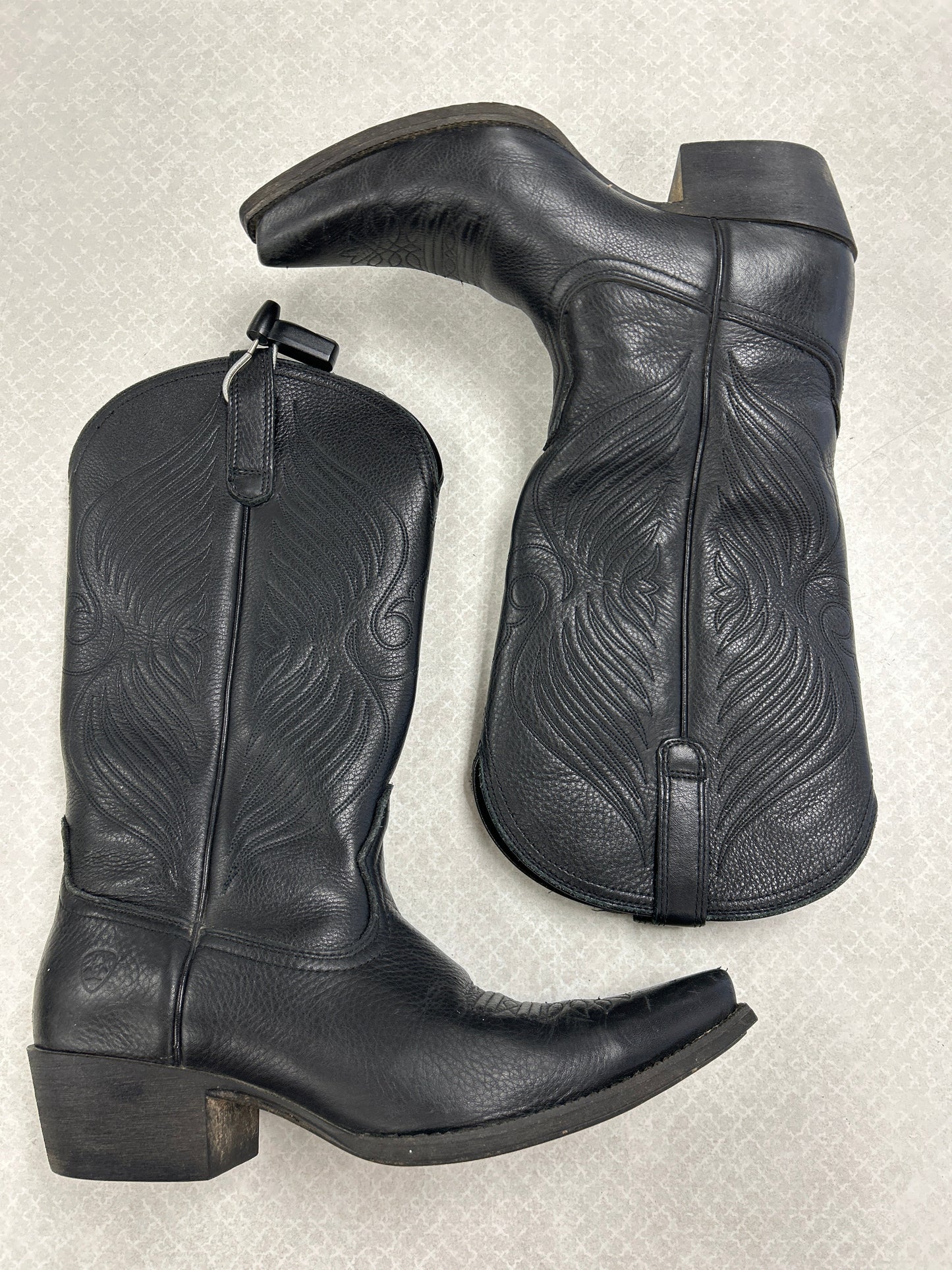 Boots Western By Ariat In Black, Size:9