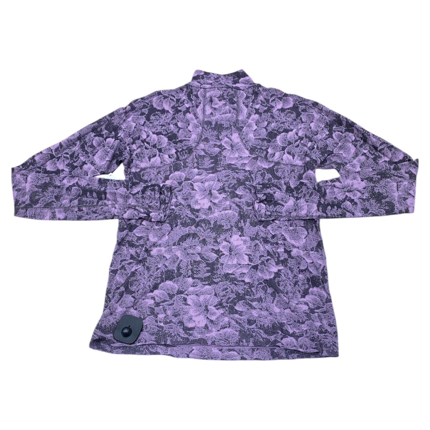 Athletic Jacket By Athleta In Black & Purple, Size:S