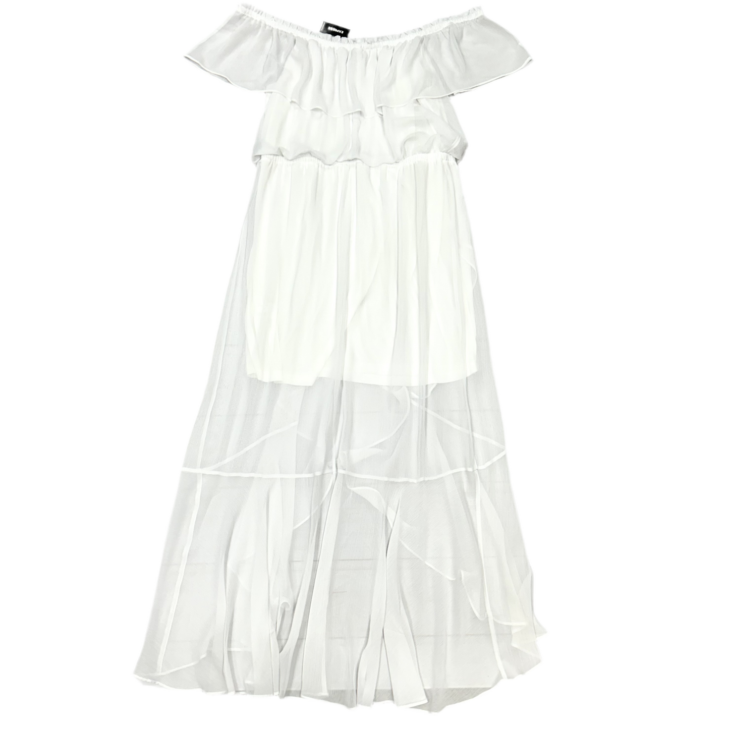 Dress Casual Maxi By Express In White, Size: Xl