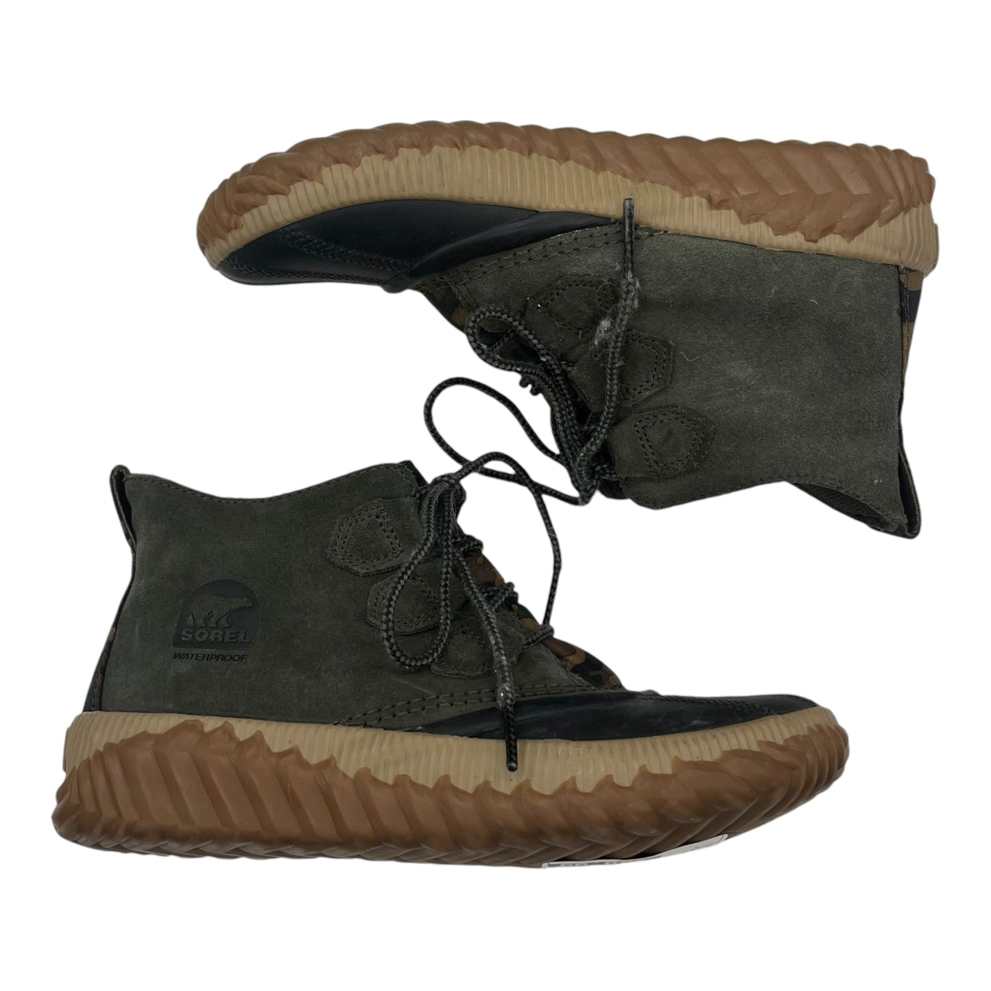 Boots Rain By Sorel In Green, Size:7