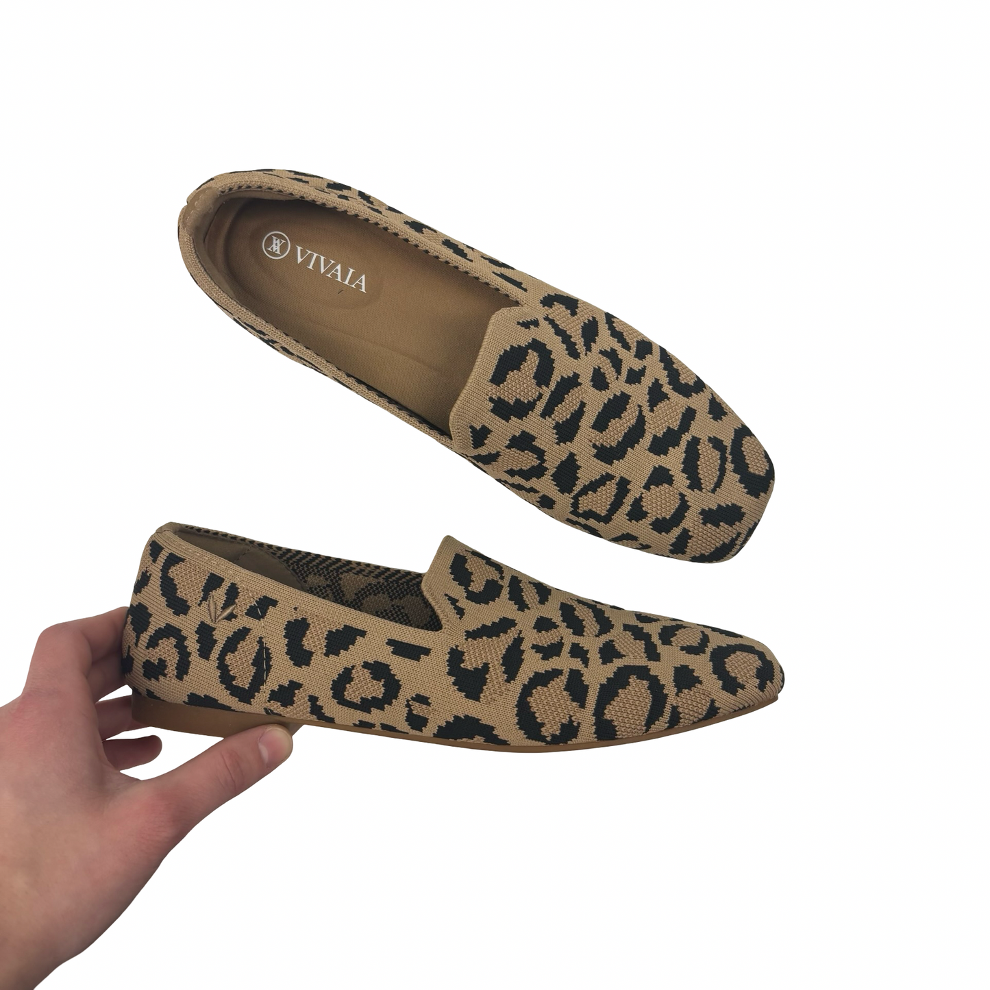 Shoes Flats By Vivaia In Leopard Print, Size:7.5