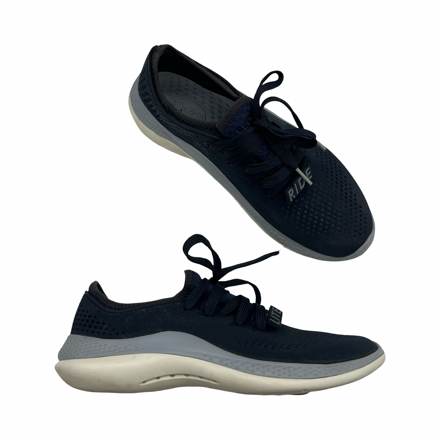 Shoes Sneakers By Crocs In Blue, Size:8