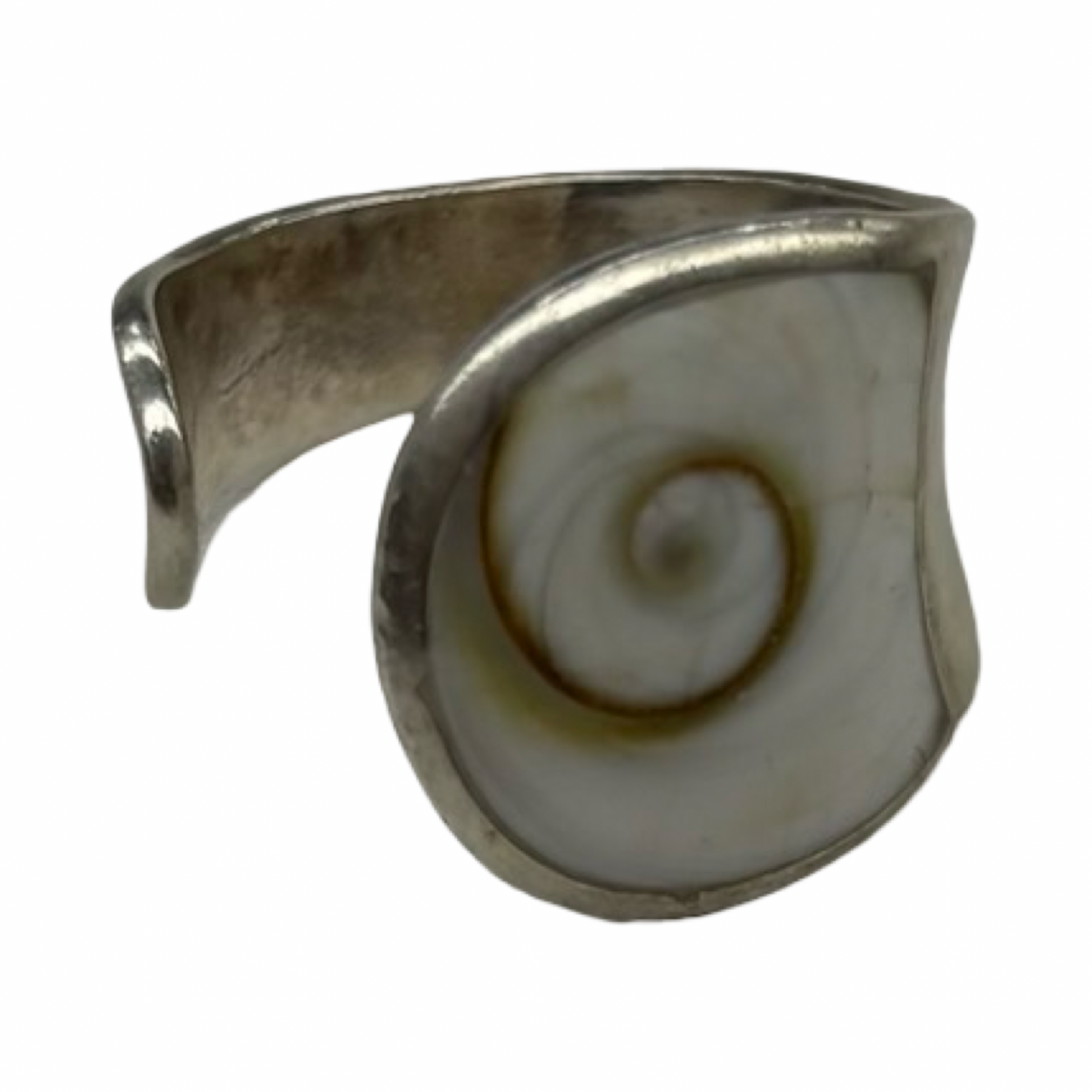 Ring Sterling Silver By Clothes Mentor In Cream & Silver, Size:8